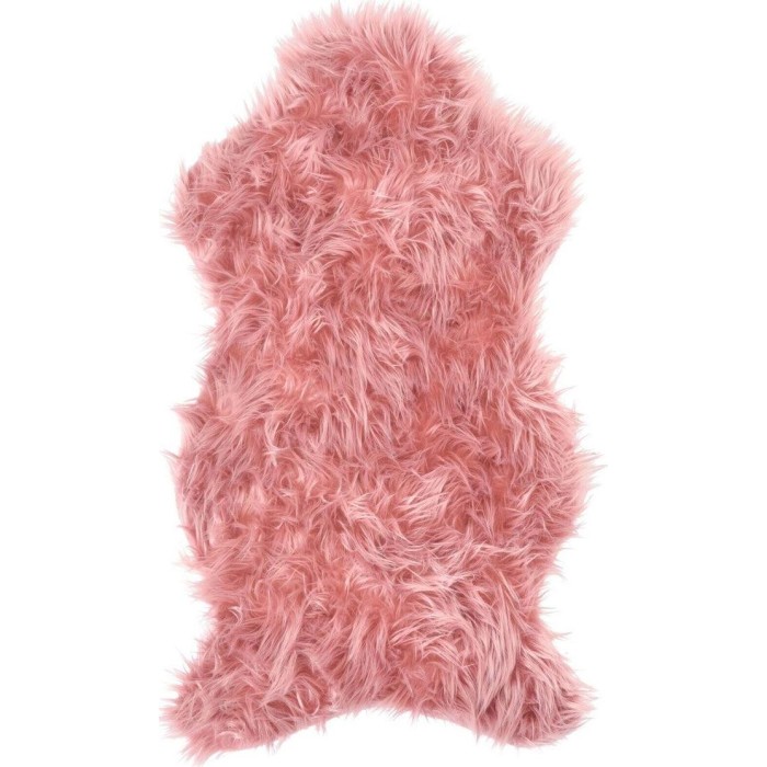 TAPPETO FINTO PELO 50X90 ROSA